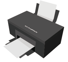 スキャナイメージイラスト